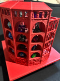 Dicecatraz 3D-Printed Combo Dice Prison/Dice Roller (Red)