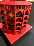 Dicecatraz 3D-Printed Combo Dice Prison/Dice Roller (Red)