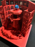 Dicecatraz 3D-Printed Combo Dice Prison/Dice Roller (Red)