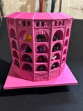 Dicecatraz 3D-Printed Combo Dice Prison/Dice Roller (Pink)