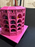 Dicecatraz 3D-Printed Combo Dice Prison/Dice Roller (Pink)