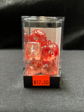 Chessex Nebula Red/Silver Dice