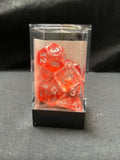 Chessex Nebula Red/Silver Dice