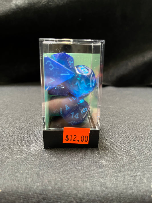 Chessex Gemini Blue-Blue/Light Blue Dice