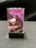 Chessex Vortex Purple/Gold Dice
