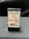 Chessex Opaque Black/Gold Dice