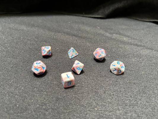 Chessex Mini Festival Pop Art/Blue Dice