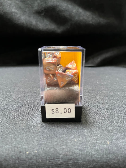 Chessex Mini Lustrous Gold/Silver Dice