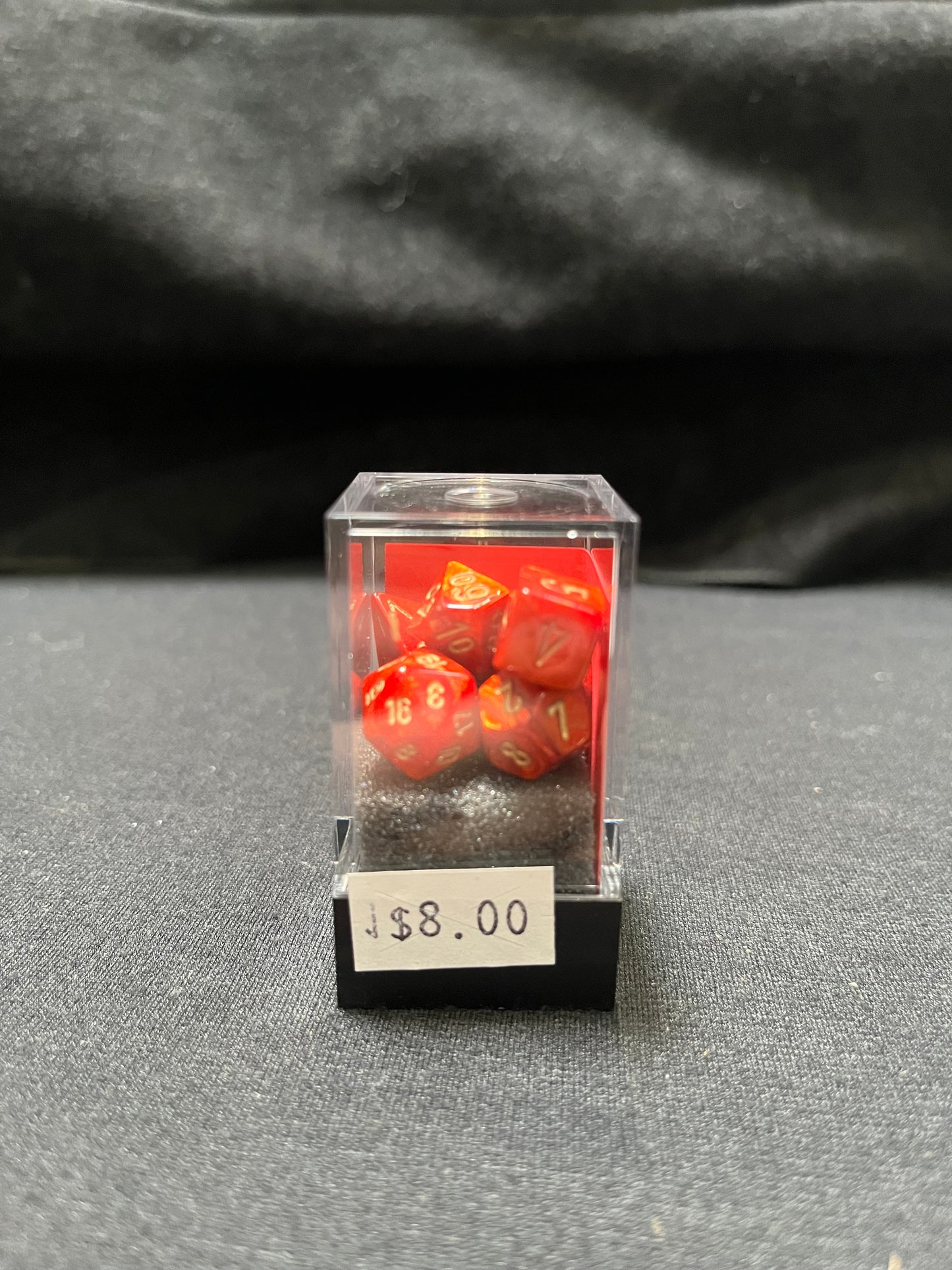 Chessex Mini Scarlet Scarab/Gold Dice