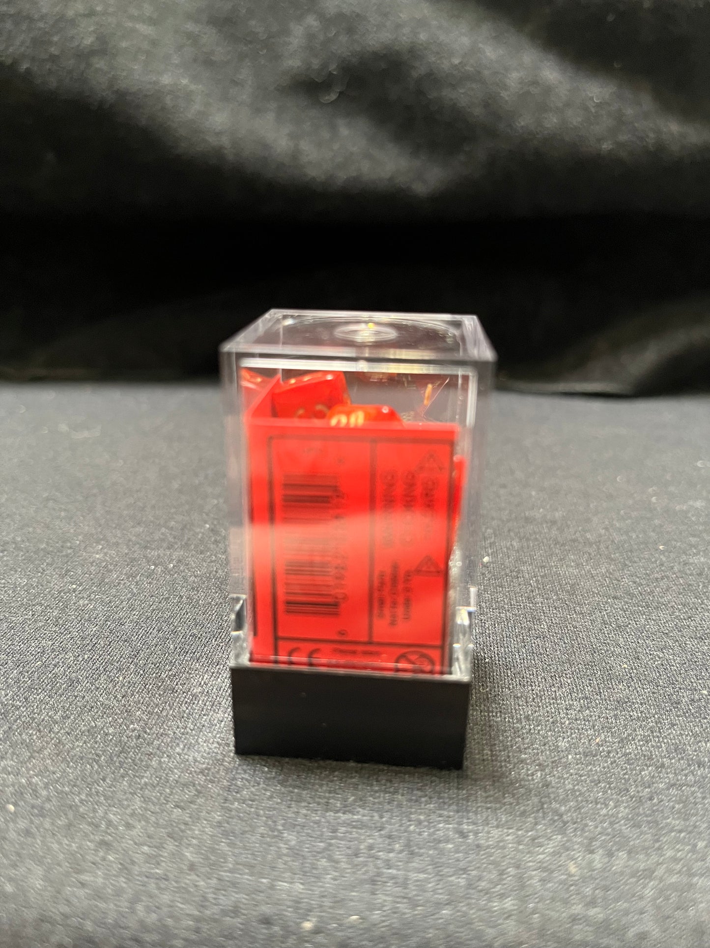 Chessex Mini Scarlet Scarab/Gold Dice