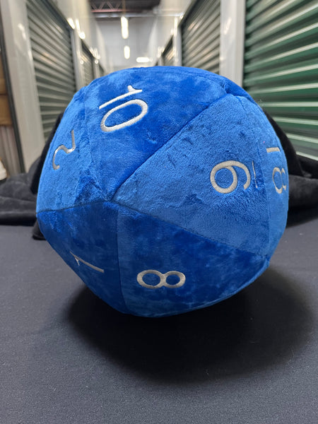 Giant Blue Plush D20