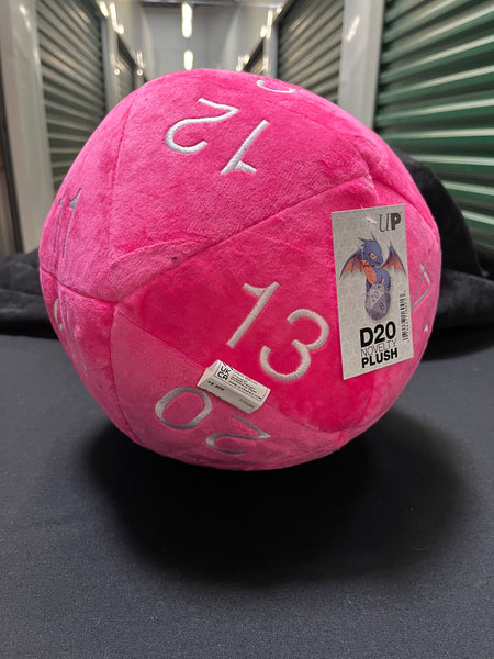 Giant Pink Plush D20