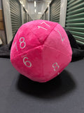 Giant Pink Plush D20