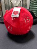 Giant Red D&D Plush D20