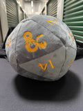 Giant Silver D&D Plush D20