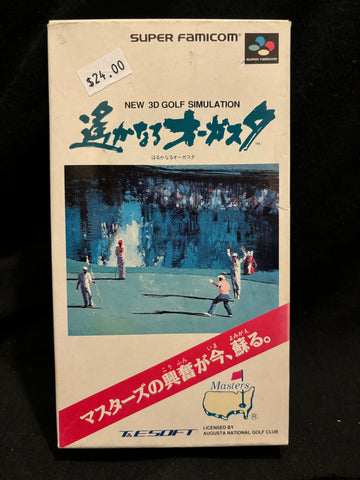 Harukanaru Augusta Golf (In Box) (Nintendo Super Famicom) (Japanese)