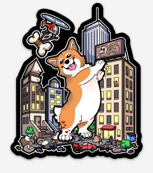 Corgzilla!!! Magnet
