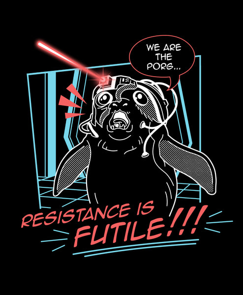 SnarkFish Porg/Borg/Resistance Is Futile 11" x 17" Print