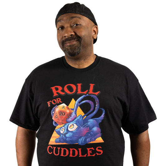 "Roll for Cuddles" Displacer Beast/Feline T-Shirt