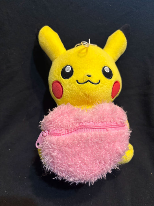 Pokemon Pikachu Heart Zipper Plush