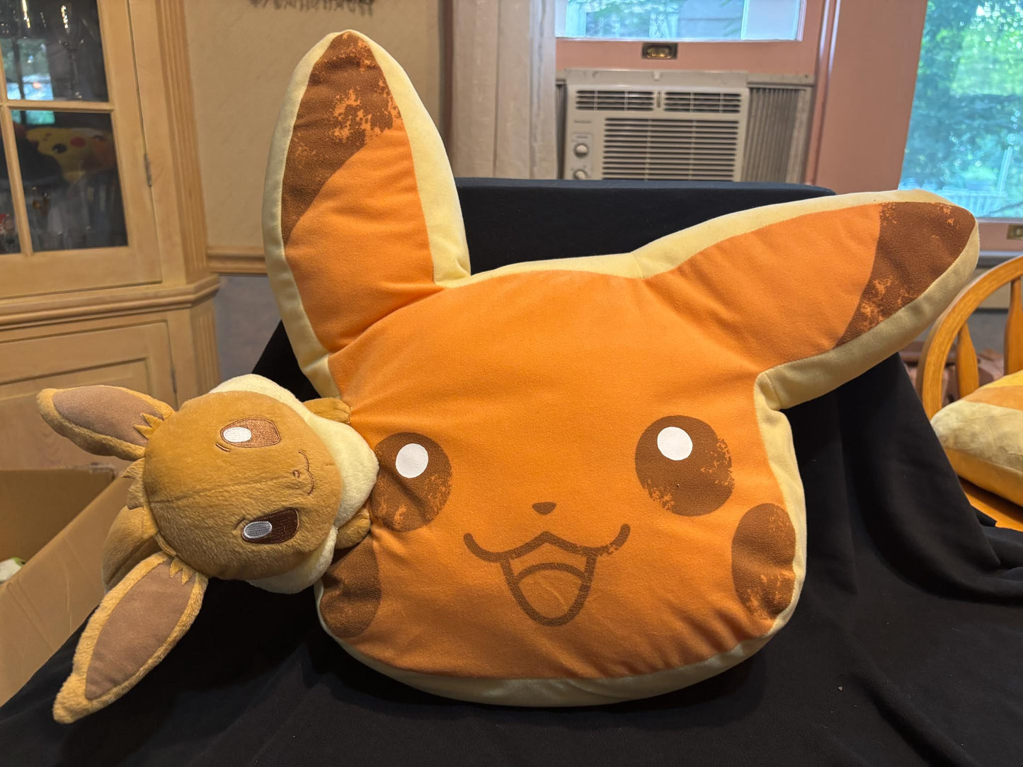 Pokemon Pikachu & Eevee Pancake Cushion Plush