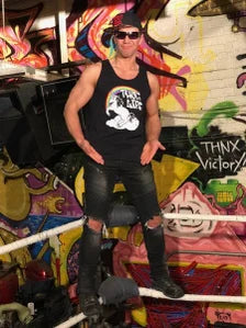 Thug Life Rainbow Unicorn Muscle Tank (Black)