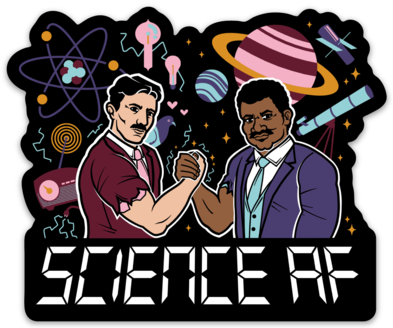 SCIENCE AF VINYL DECAL(4" )