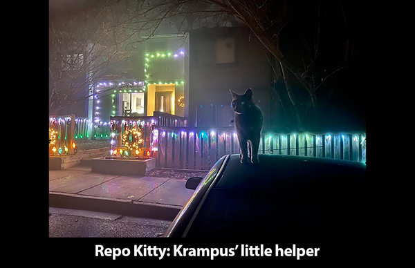 Repo Kitty: Krampus' Little Helper 11" x 17" Print