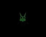 Pirate Doom Bunny Glow in the Dark Enamel Pin