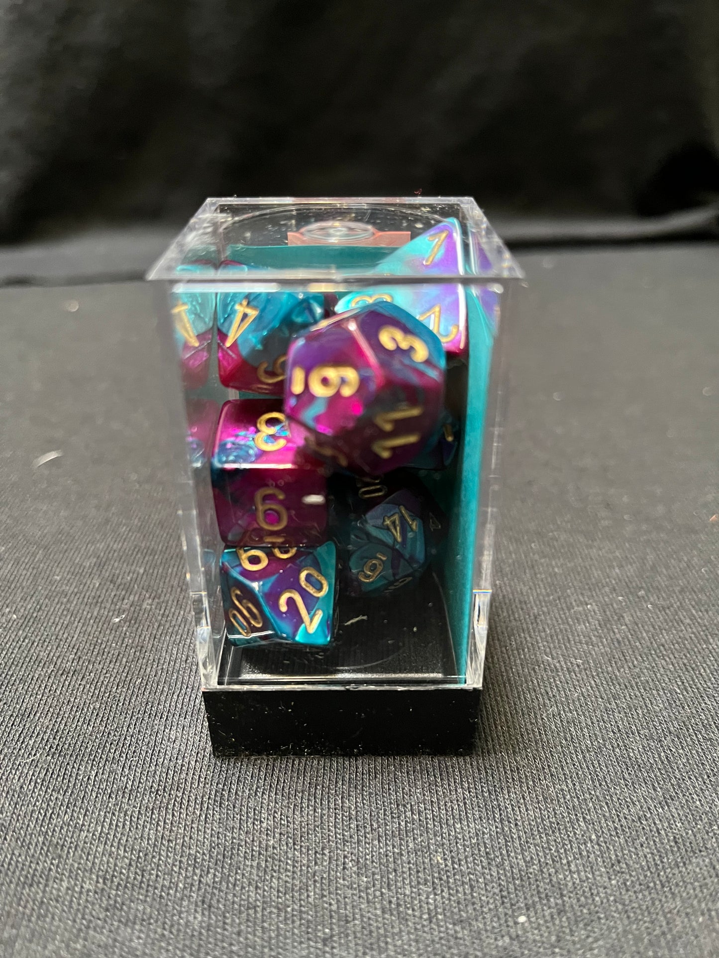 Chessex Gemini Purple-Teal/Gold Dice