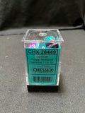 Chessex Gemini Purple-Teal/Gold Dice