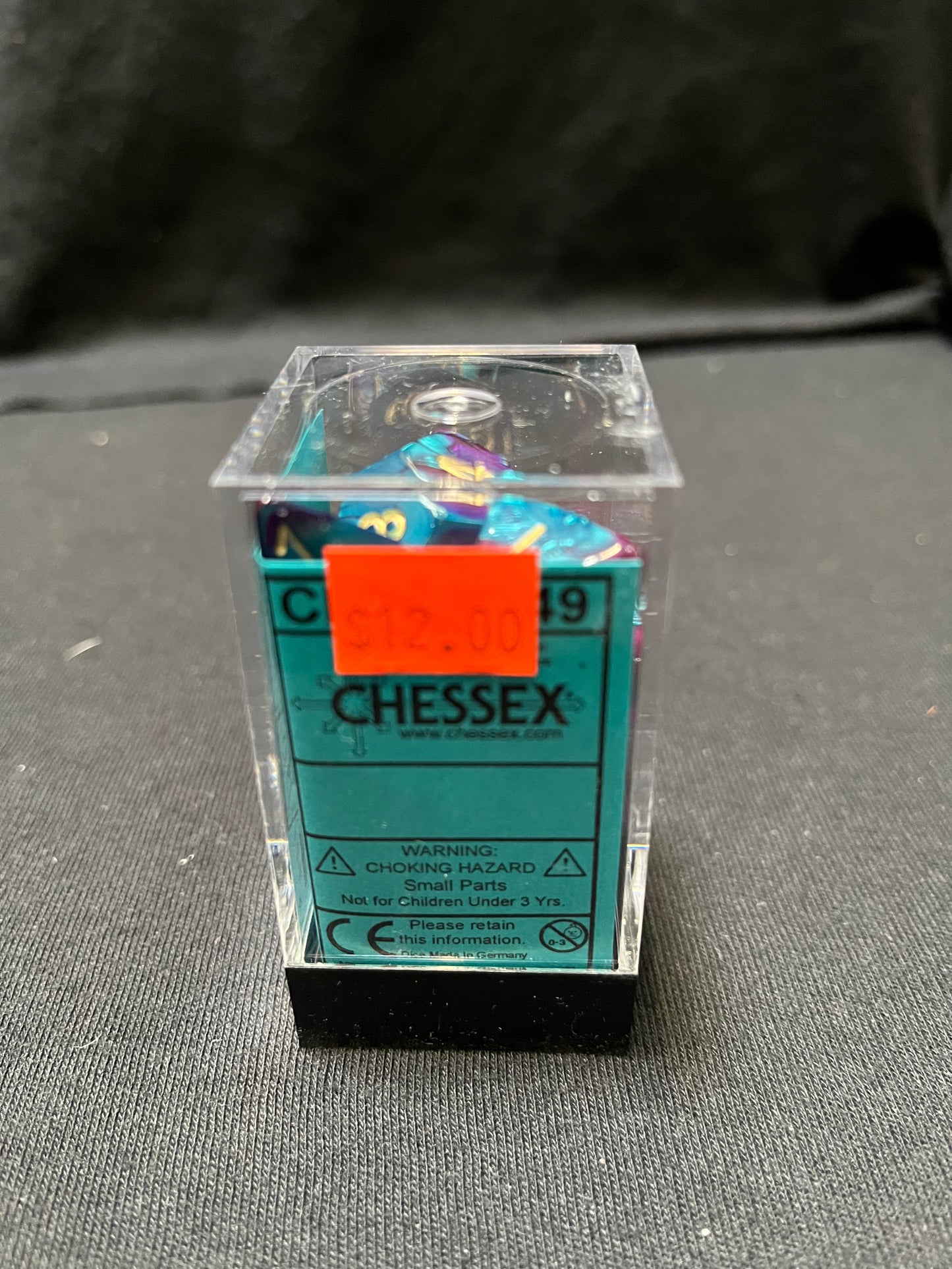 Chessex Gemini Purple-Teal/Gold Dice