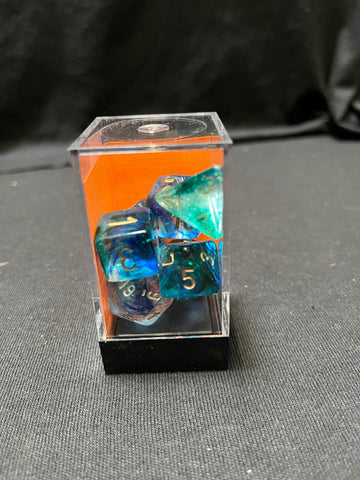 Chessex Nebula Oceanic/Gold Dice