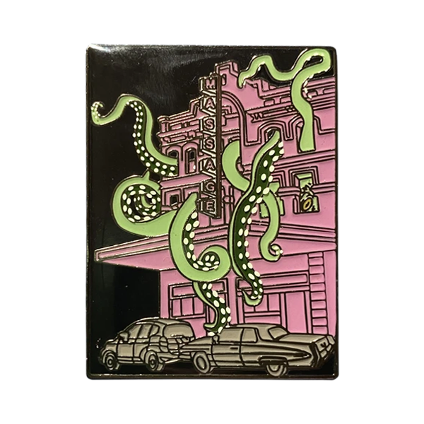 Tentacle Massage Parlor Pin