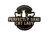 PERFECTLY SANE CAT LADY VINYL DECAL(4")
