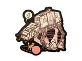 CATS VS. AT-AT VINYL DECAL (4")