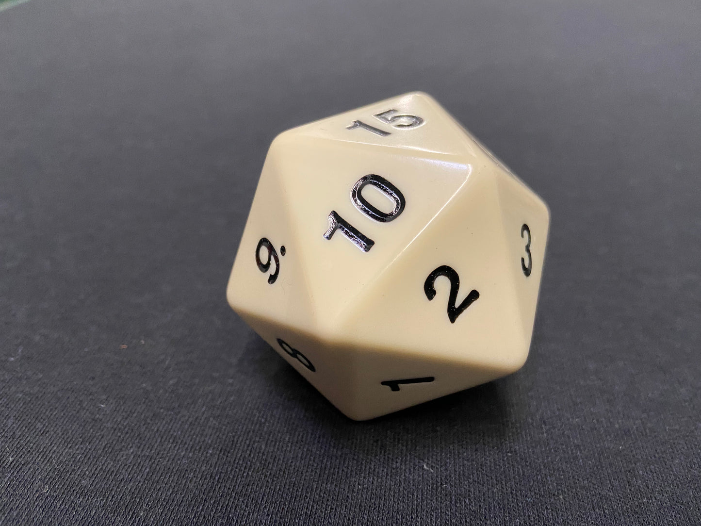 Large Solid D20 Dice (White)