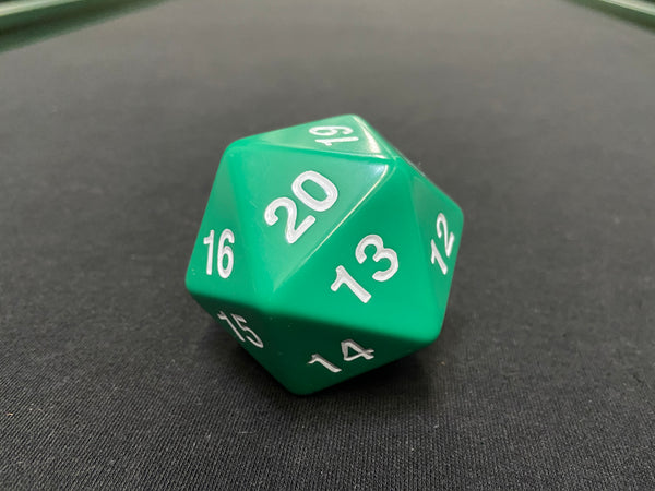 Large Solid D20 Dice (Green)