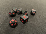 Koplow Red/Black 7-Piece Mini-Dice Set
