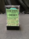 Chessex Borealis Light Green/Gold Dice Kit