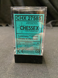 Chessex Borealis Teal/Gold Dice Kit