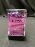 Chessex Borealis Purple/White Dice Kit