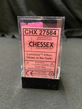 Chessex Borealis Pink/Silver Dice Kit