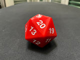 Large Solid D20 Dice (Red)