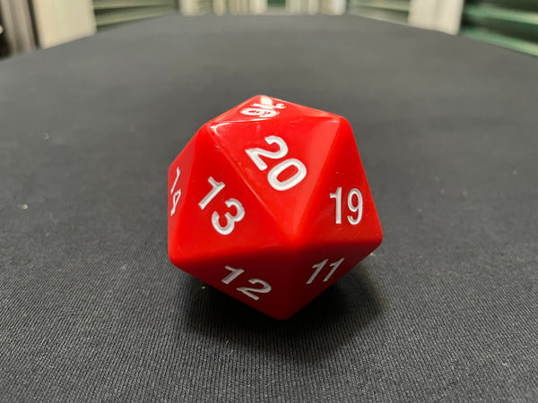 Large Solid D20 Dice (Red)