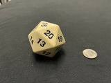 Large Solid D20 Dice (White)