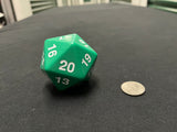 Large Solid D20 Dice (Green)
