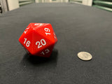 Large Solid D20 Dice (Red)