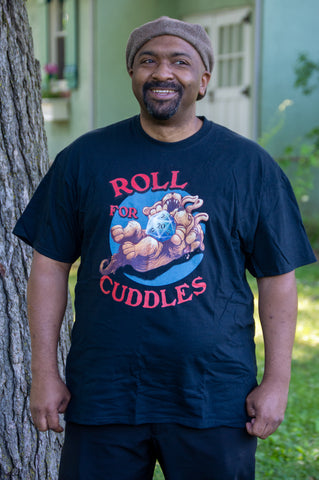 "Roll for Cuddles" Cerberus/Canine T-Shirt