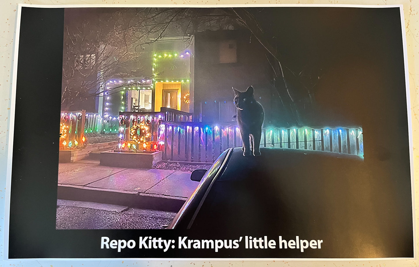 Repo Kitty: Krampus' Little Helper 11" x 17" Print